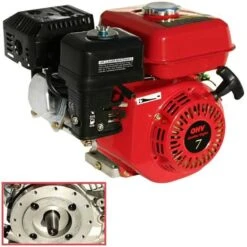 MOTORE A BENZINA PER MOTOCOLTIVATORE AVVIAMENTO A STRAPPO ATTACCO CONICO HP. 7 EURO 5