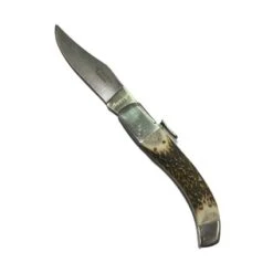 MUSTANGS COLTELLO SEMI AUTOMATICO LAMA IN ACCIAIO INOX MANICO IN OSSO Mm. 195