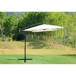 OMBRELLONE DECENTRATO BANANA Mt 2x3 ECRU 022915