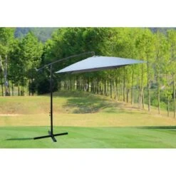 OMBRELLONE DECENTRATO BANANA Mt 2x3 Grigio Chiaro 022917