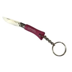 OPINEL COLTELLO INOX N. 2 CON PORTACHIAVE ROSA FUXIA