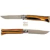 OPINEL COLTELLO INOX N. 8 TRE CONTINENTI CON MANICO IN EBANO BOSSO E PALISSANDRO -Vendite Agrariagioiese opinel coltello inox n 8 tre continenti con manico in ebano bosso e palissandro