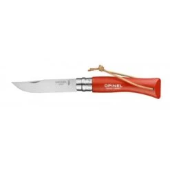 OPINEL COLTELLO N. 7 INOX CON MANICO ORANGE CON LACCETTO