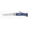 OPINEL INOX. 8 LAMA IN ACCIAIO INOX MANICO BLU SCURO CON LACCETTO -Vendite Agrariagioiese opinel inox 8 lama in acciaio inox manico blu scuro con laccetto