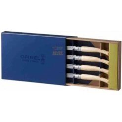 OPINEL SET 4 COLTELLI DA TAVOLA CON MANICO IN FRASSINO LAMA INOX CM. 10