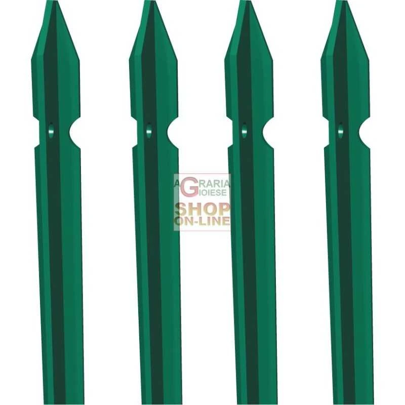 PALETTO PLASTIFICATO PER RETE RECINZIONE CM.175 H. T30X3 KG. 2,18 2 PALETTO PLASTIFICATO PER RETE RECINZIONE CM.175 H. T30X3 KG. 2,18 - immagine 2