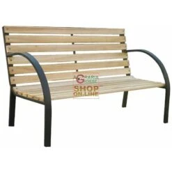 PANCHINA IN ACCIAIO E LEGNO SCANDINAVIA 12 120X62X82H -Vendite Agrariagioiese panchina in acciaio e legno scandinavia 12 120x62x82h 1