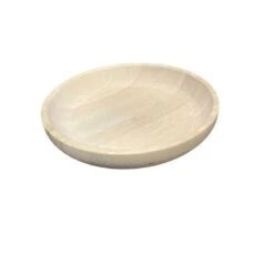 PANETTA PIATTO CIOTOLA IN LEGNO TONDO FONDO CM. 22x6h