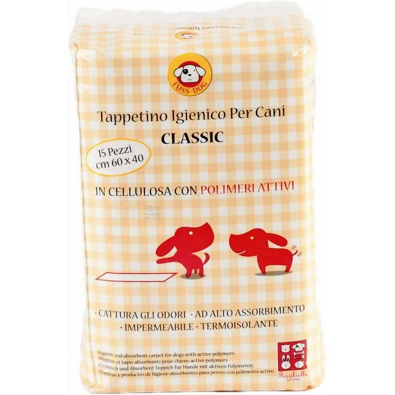 PANNOLINO CLASSICO PER CANI 60X90 CON POLIMERI TAPPETINO IGIENICO PZ. 10 1 PANNOLINO CLASSICO PER CANI 60X90 CON POLIMERI TAPPETINO IGIENICO PZ. 10