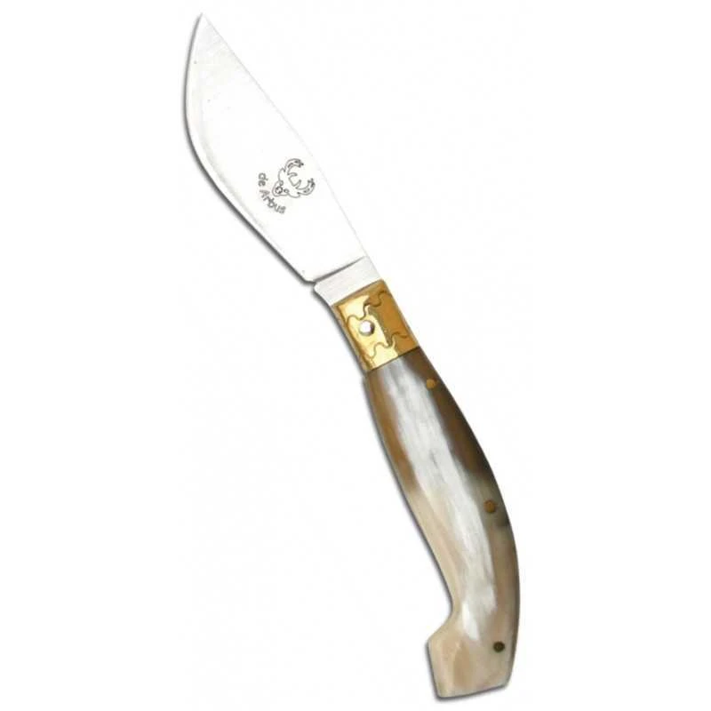 Paolucci Coltello Sirbuneddu Manico In Corno Lama Scuoio Inox Cm. 14 1 Paolucci Coltello Sirbuneddu Manico In Corno Lama Scuoio Inox Cm. 14