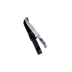 Paolucci Pugnale Mignon Con Manico Lama Inox Con Sega Fodero Mimetico