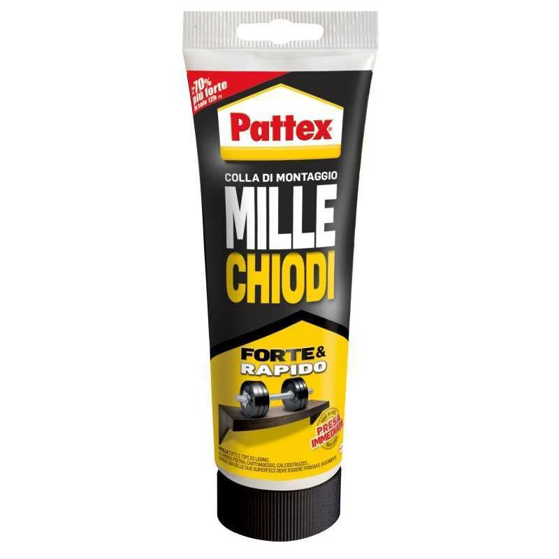 PATTEX MILLECHIODI COLLA FORTE E RAPIDO PRESA IMMEDIATA GR. 250 1 PATTEX MILLECHIODI COLLA FORTE E RAPIDO PRESA IMMEDIATA GR. 250