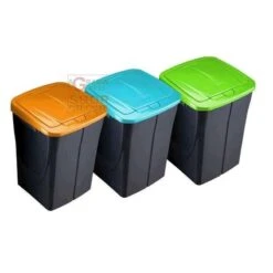 PATTUMIERA IN PLASTICA PER LA RACCOLTA DIFFERENZIATA VERDE LT. 15