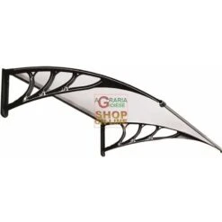 PENSILINA ALLUMINIO IN POLICARBONATO TRASPARENTE NEUTRO CM. 190x100