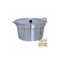 PENTOLA A CALDAIA IN ALLUMINIO CON COPERCHIO CM. 40
