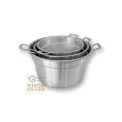 PENTOLA A CALDAIA IN ALLUMINIO SENZA COPERCHIO CM. 40 -Vendite Agrariagioiese pentola a caldaia in alluminio senza coperchio cm 40 1