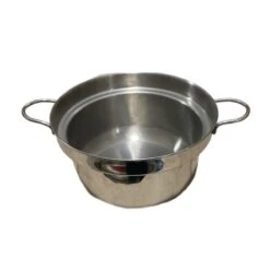 PENTOLA CALDAINO CON MANICI IN ACCIAIO INOX CM. 26 H. 12,5 -Vendite Agrariagioiese pentola caldaino con manici in acciaio inox cm 26 h 125 1