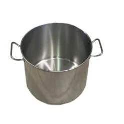 PENTOLA CON DUE MANICI IN ACCIAIO INOX MODELLO DAISY CM. 32 X 26 H.