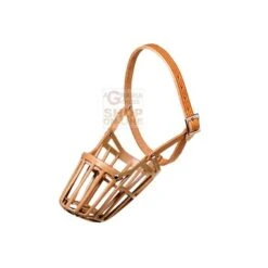 PET TRIBE MUSERUOLA PER CANI CON GABBIA ESTRAIBILE IN PELLE MIS. 9