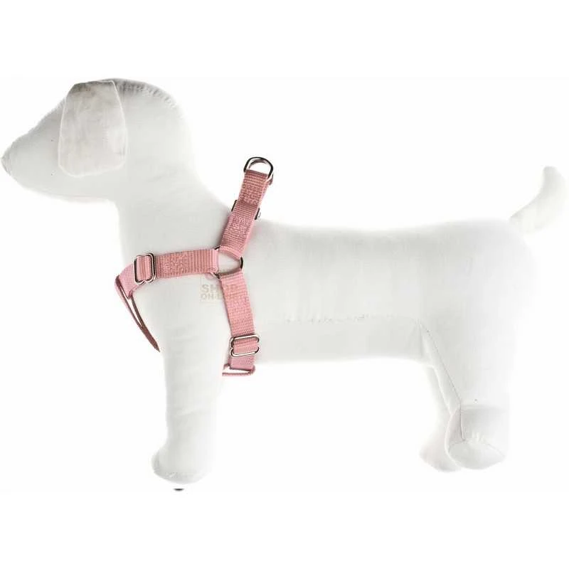 PETTORINA REGOLABILE PER CANI SPEEDY IN NYLON MM. 15 TAGLIA M ROSA 2 PETTORINA REGOLABILE PER CANI SPEEDY IN NYLON MM. 15 TAGLIA M ROSA - immagine 2