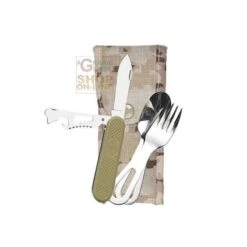 PIELCU SET CUCCHIAIO FORCHETTA E COLTELLO MULTIUSO CON FOFERO IN CORDURA MOD. 76016-103