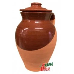 PIGNATA IN TERRACOTTA CON 2 MANICI Cm. 20x30h.