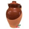 PIGNATA IN TERRACOTTA CON 2 MANICI E COPERCHIO Cm. 14x18h.