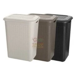 PORTABIANCHERIA IN RESINA RATTAN LT. 50 CM. 43 X 32 X 55H.