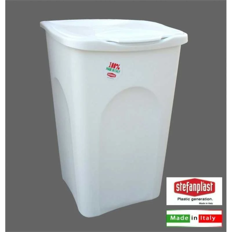 Stefanplast Portabiancheria Linea Primavera Chiuso Bianco Cm. 37x37x56h. Lt. 50 1 Stefanplast Portabiancheria Linea Primavera Chiuso Bianco Cm. 37x37x56h. Lt. 50