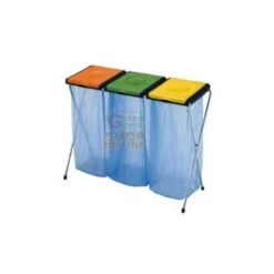 PORTARIFIUTI GIMI PER LA RACCOLATA DIFFERENZIATA MODELLO NATURE A TRE SACCHI CM. 65 X 105 Circa -Vendite Agrariagioiese portarifiuti gimi per la raccolata differenziata modello nature a tre sacchi cm 65 x 105 circa 1