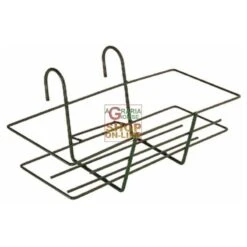 PORTAVASO IN FERRO RETTANGOLARE PLASTICATO VERDE CM. 60 -Vendite Agrariagioiese portavaso in ferro rettangolare plasticato verde cm 60 1