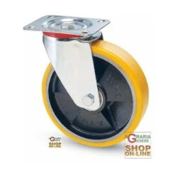 RUOTA INDUSTRIALE ULTR. ART. 22 DIAMETRO MM. 80X20 GIREVOLE -Vendite Agrariagioiese ruota industriale ultr art 22 diametro mm 80x20 girevole 1