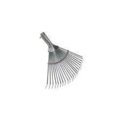 SCOPA GIARDINO A VENTAGLIO IN ACCIAIO ZINCATO CM. 29/48x43 OCCHIO CONICO MM. 26