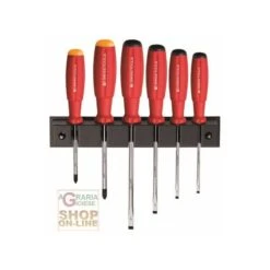 SERIE CACCIAVITI PB SWISS TOOLS BAUMANN 6 PEZZI CON SUPPORTO ART. 8244