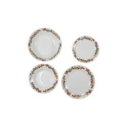 SERVIZIO 19 PIATTI DA TAVOLA DI PORCELLANA TONDO