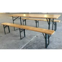 SET BIRRERIA IN LEGNO E METALLO Cm.220x80x76h.