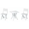 SET DUETTO RESINA TAVOLO + 2 SEDIE COLORE BIANCO -Vendite Agrariagioiese set duetto resina tavolo 2 sedie colore bianco
