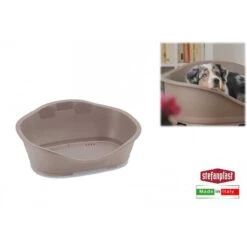 SLEEPER 3 LETTINO PER CANI E GATTI PICCOLI E MEDIA TAGLIA TORTORA Cm. 80x55x32h