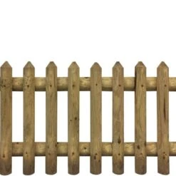 STECCATO RECINTO CON MEZZO PALO IN LEGNO CM. 200x80h.