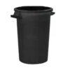 STEFANPLAST BIDONE PORTARIFIUTI NERO SENZA COPERCHIO Lt 120 -Vendite Agrariagioiese stefanplast bidone portarifiuti nero senza coperchio lt 120