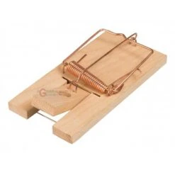 STOCKER TRAPPOLA PER TOPI CON BASE IN LEGNO 1 PZ GRANDE