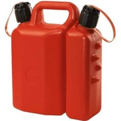 TANICA PER TRASPORTO CARBURANTE BENZINA OLIO MISCELA DOPPIO USO PER MOTOSEGA OMOLOGATA