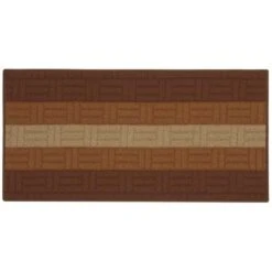 TAPPETO PER CUCINA MIA IN POLIPROPILENE CM. 57x290 MARRONE