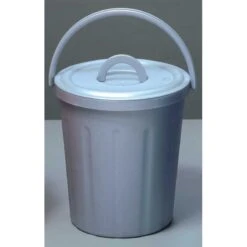 TATA PATTUMIERA CON COPERCHIO LT. 20 GRIGIO -Vendite Agrariagioiese tata pattumiera con coperchio lt 20 grigio 1