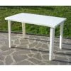 TAVOLO IN RESINA BIANCO CM.120x70h. -Vendite Agrariagioiese tavolo in resina bianco cm120x70h