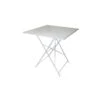 TAVOLO PIEGHEVOLE QUADRATO DI COLORE BIANCO CM. 70X70X71