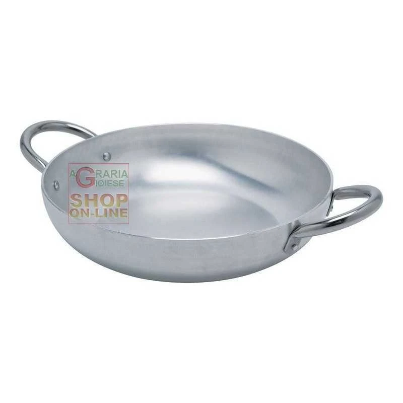 TEGAME SALTAPASTA CON 2 MANICI PROFESSIONALE IN ALLUMINIO CM. 44 2 TEGAME SALTAPASTA CON 2 MANICI PROFESSIONALE IN ALLUMINIO CM. 44 - immagine 2