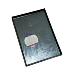 Teglia Da Forno Rettangolare Cerutti In Lamiera Blu Pareti Svasate Cm. 45x35x3