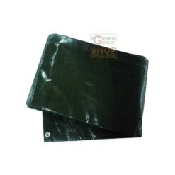 TELO OCCHIELLATO PESANTE GR. 200 MQ COLORE VERDE MT. 10x12