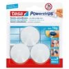 TESA POWERSTRIPS 3 GANCI TONDI COLORE BIANCO MM. 37 -Vendite Agrariagioiese tesa powerstrips 3 ganci tondi colore bianco mm 37